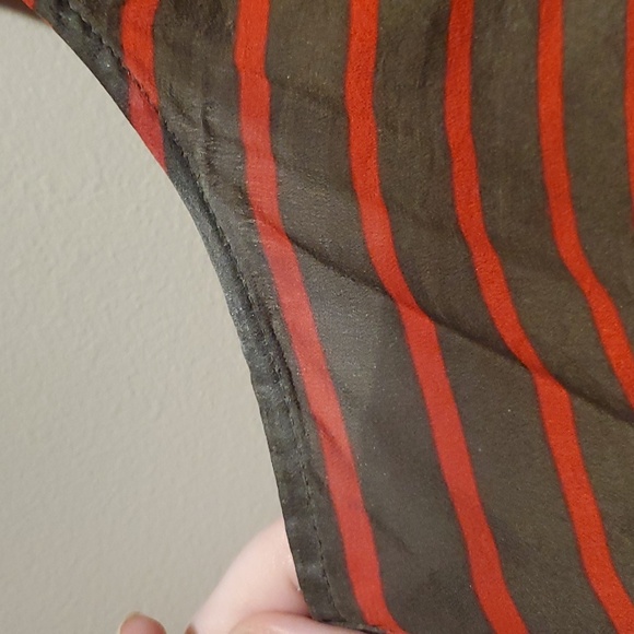 100% Silk Forever 21 Olive Green Pocket Tank - L - Picture 6 of 7